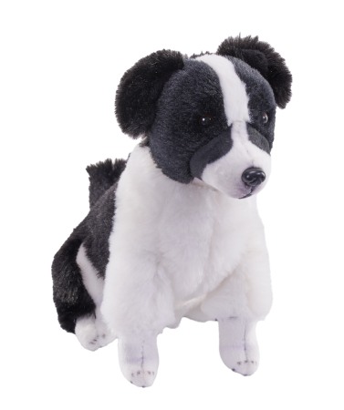 Jucării de pluș - Caine de salvare cu sunet BORDER COLLIE - Jucarie Plus Wild Republic 14 cm