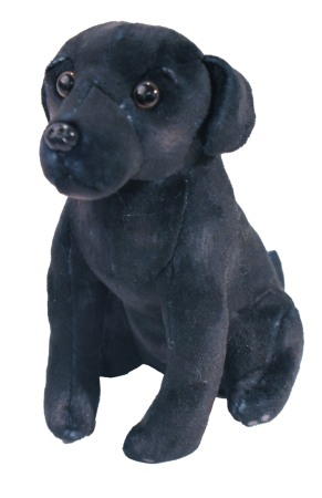 Jucării de pluș - Caine de salvare cu sunet LABRADOR NEGRU - Jucarie Plus Wild Republic 14 cm