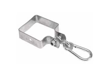 Construcții - Colier patrat cu carlig pentru leagan 90 x 90mm