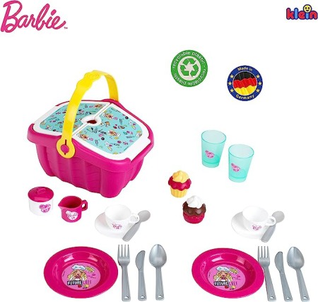 Jucării diverse - Cos picnic Barbie cu accesorii