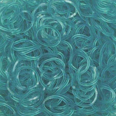 Accesorii - Elastice Rainbow Loom - Jelly Turcoaz-600 buc