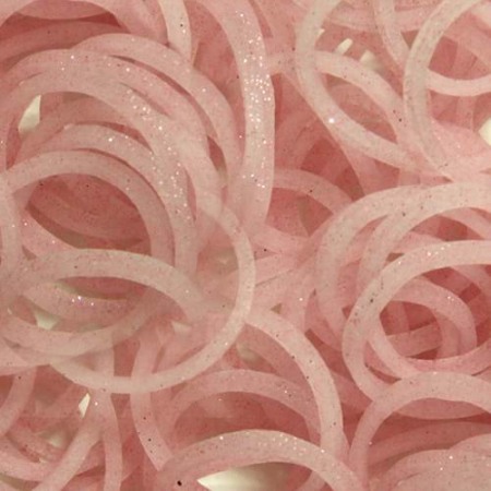 Accesorii - Elastice Rainbow Loom - Lucios  Roz-300 buc