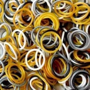 Elastice Rainbow Loom - Elastice Rainbow Loom - Metalic Mix-300 buc