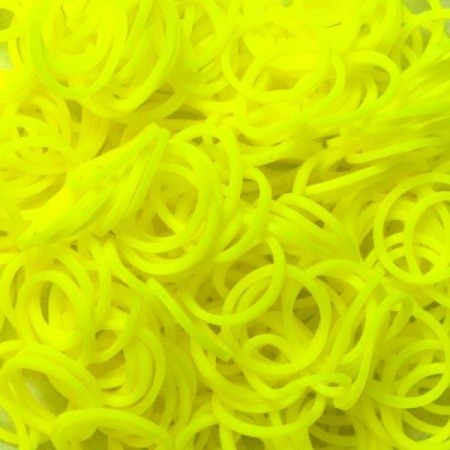 Elastice Rainbow Loom - Elastice Rainbow Loom - Neon Galben - 300 buc.