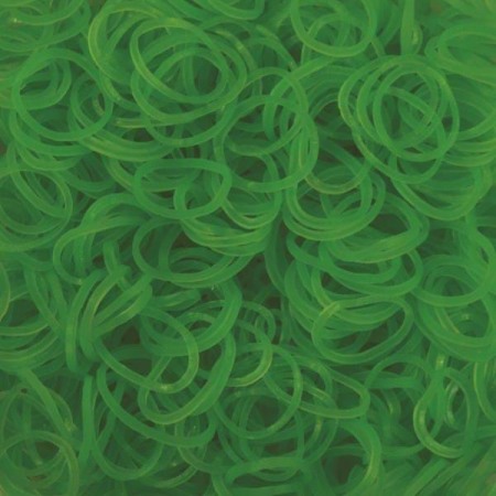 Elastice Rainbow Loom - Elastice Rainbow Loom - Neon Verde - 600 buc.