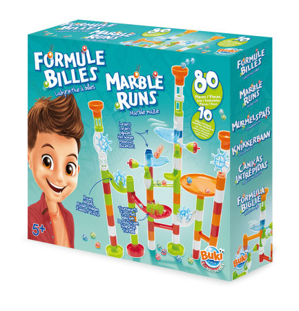 Joc de constructie - labirint cu bile - 80 piese