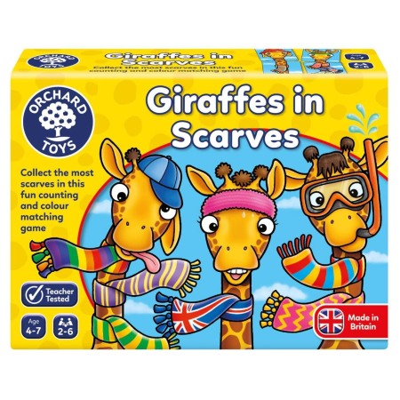 Jocuri societate - Joc educativ Girafe cu Fular GIRAFFES IN SCARVES