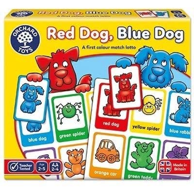 Joc educativ loto in limba engleza Cătelușii RED DOG BLUE DOG