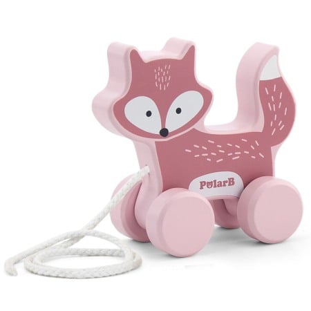 Bebeluși - Jucărie de tras Vulpita PolarB