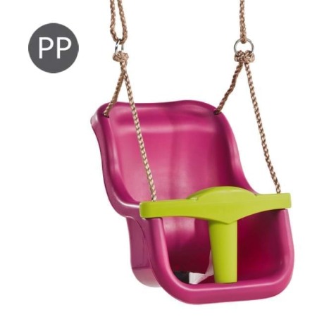 Bebeluși - Leagan Baby Seat LUXE Culoare: purple (RAL4006)/lime green, franghie: PP 10