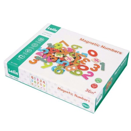 Jocuri si jucării diverse - Numere magnetice 60 bucati Lelin