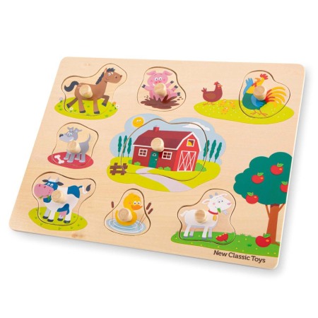Puzzle lemn Ferma 9 piese NEW