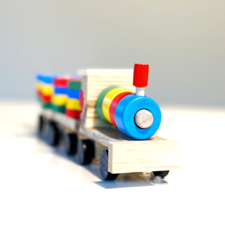 Tren din lemn cu sortator de forme, 30 cm [1]