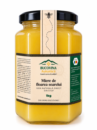 Darurile stupului - Miere de floarea soarelui 1 kg