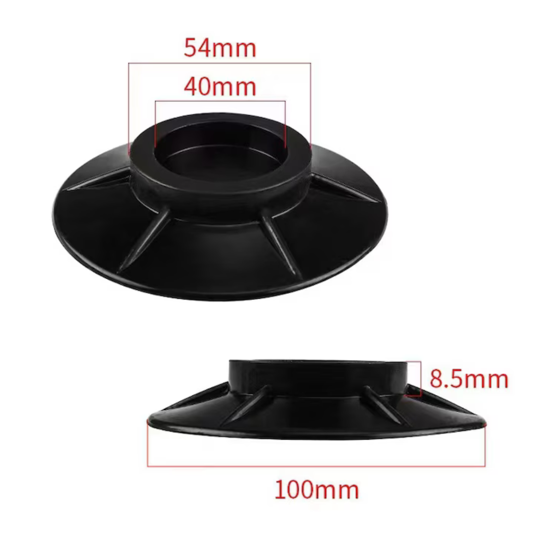 Set 4 xAmortizoare Antivibrație din Cauciuc pentru Mașină de Spălat și Uscător, Antiderapante, Rezistente la Apă și Zgomot [5]