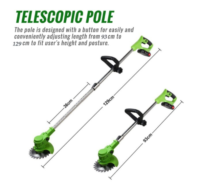 Black Friday - Motocoasa Electrica Cu Acumulator 2 x 48V, 18000 RPM , Extensibila + 9 Accesorii [4]