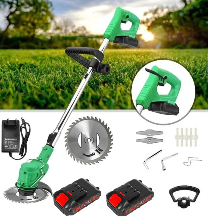 Black Friday - Motocoasa Electrica Cu Acumulator 2 x 48V, 18000 RPM , Extensibila + 9 Accesorii [10]