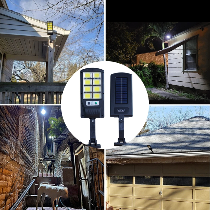 Set 4x Lampi Solare Stradale LED Astro by Innova, 160 LED COB, Senzor, Telecomandă, IP66, Cadou + Garanție 3 Ani [2]