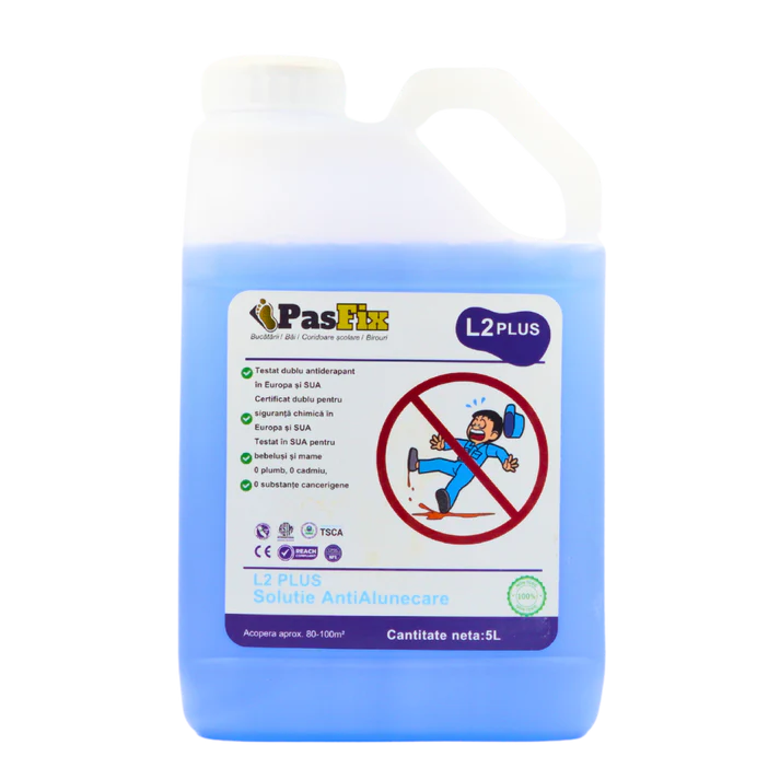 Soluție Antialunecare PasFix L2 PLUS 5L - Protecție profesională pentru bucătării, băi și coridoare școlare [2]