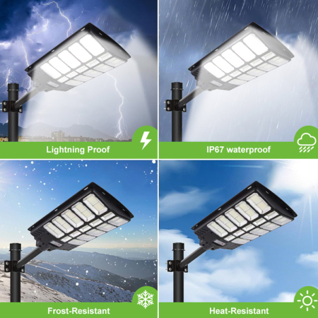 Lampa Solara Stradala Innova Viper 1500 W , Telecomanda , IP67 , Senzor de Miscare , Senzor de Lumina [7]