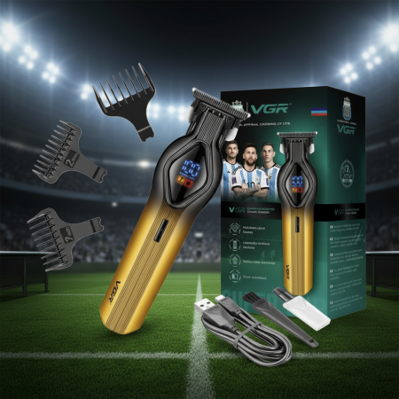 CASA SI GRADINA - Mașină de Tuns Profesionala Reîncărcabilă Auriu/Albastru V-921