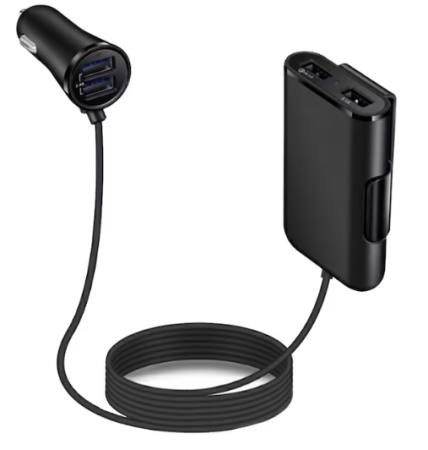 Pachet 1+1 Incarcator auto, 4 in 1, 12V/32V USB QC3.0, 40W, cablu de 1,7 m [7]