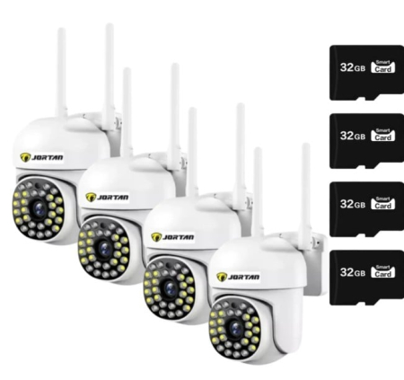 Pachet 4 x Cameră de Supraveghere Jortan 8161QJ, 28 LED-uri, WiFi, HD, IP66 + Cadou Surpriza [8]