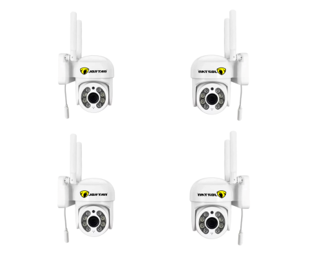 Pachet 4 x Cameră de Supraveghere Jortan 8161QJ WiFi HD cu Viziune Infraroșu și Protecție Avansată IP66 [10]