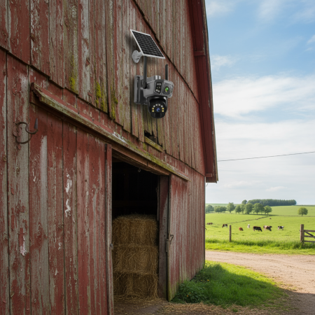 Set 2 x Camera Supraveghere Solara Dubla INNOVA 4G , 6MP , Full HD, PTZ 360°, baterie 12000mAh, 2 carduri 64gb cadou , 3 ani garantie [7]