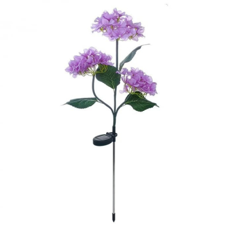 Set 2x Lampa Solara Decorativa Hortensie, 70cm, iluminare LED, IP66, panou solar integrat [4]