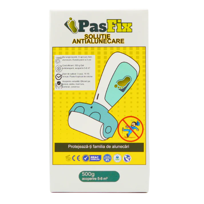 Soluție Antialunecare PasFix 500ml - Protecție pentru gresie, faianță, marmură, piatră naturală cu rolă aplicatoare [4]