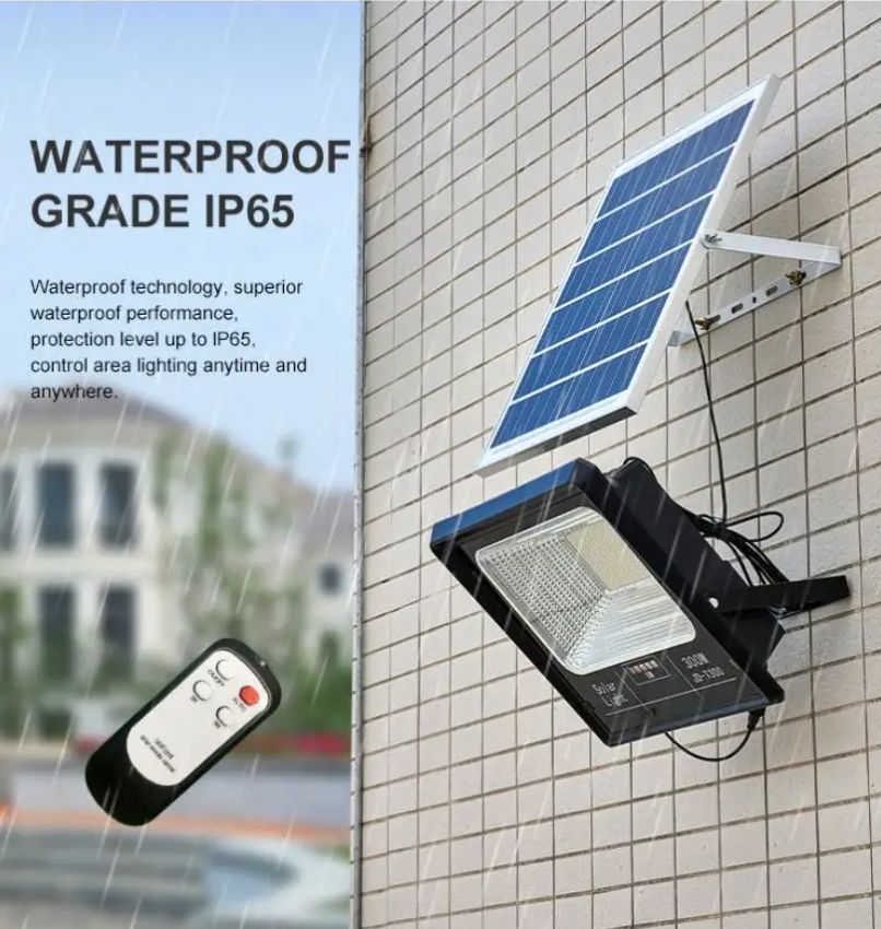 Proiector LED Jortan cu panou solar 200w si telecomanda, IP66 +cadou surpriza [3]