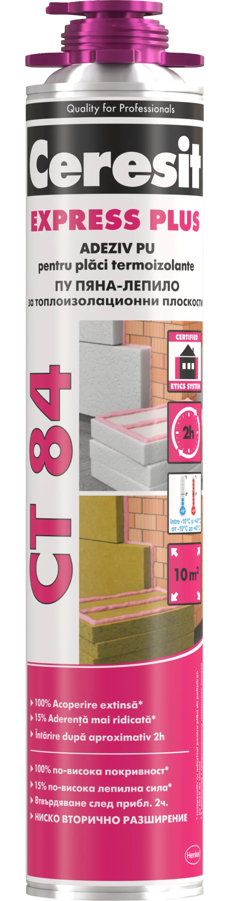 Termoizolatii - Adeziv poliuretanic Ceresit CT 84 Express Plus 850 ml | Adeziv termosistem