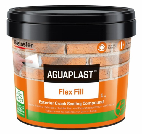 Produse reparatii si finisari - Chit exterior Beissier Aguaplast Flex Fill 1 kg cu fibra