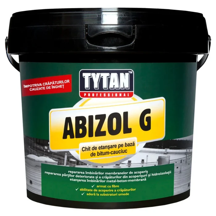Hidroizolatii - Abizol G Tytan Professional chit hidroizolant bitum cauciuc 1 kg