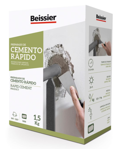 Produse reparatii si finisari - Ciment mortar rapid Beissier Cemento Rapido 1,5 kg