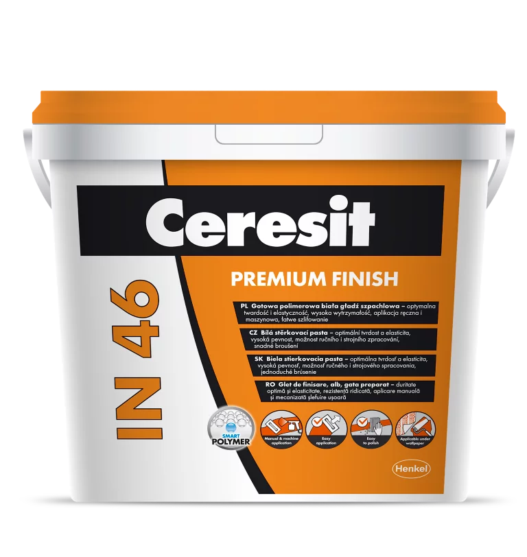 Produse reparatii si finisari - Ceresit IN46 Premium Finish glet finisaj alb interior