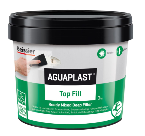 Produse reparatii si finisari - Glet pasta Beissier Aguaplast Top Fill 1 kg alb