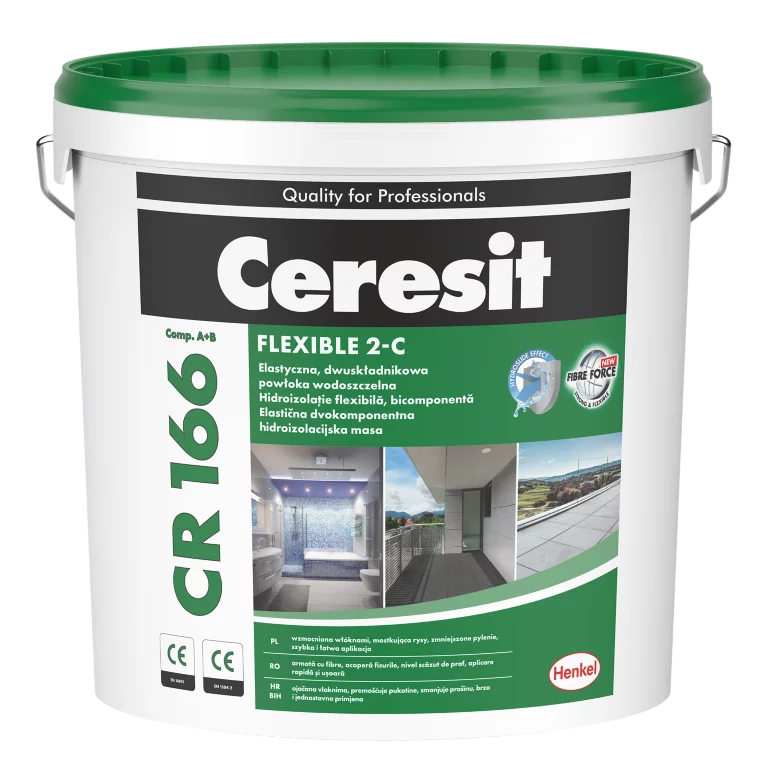Hidroizolatii - Ceresit CR166 hidroizolatie bicomponenta 16 kg exterior interior