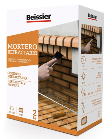 Placari ceramice - Mortar refractar Beissier 2 kg, 750°C