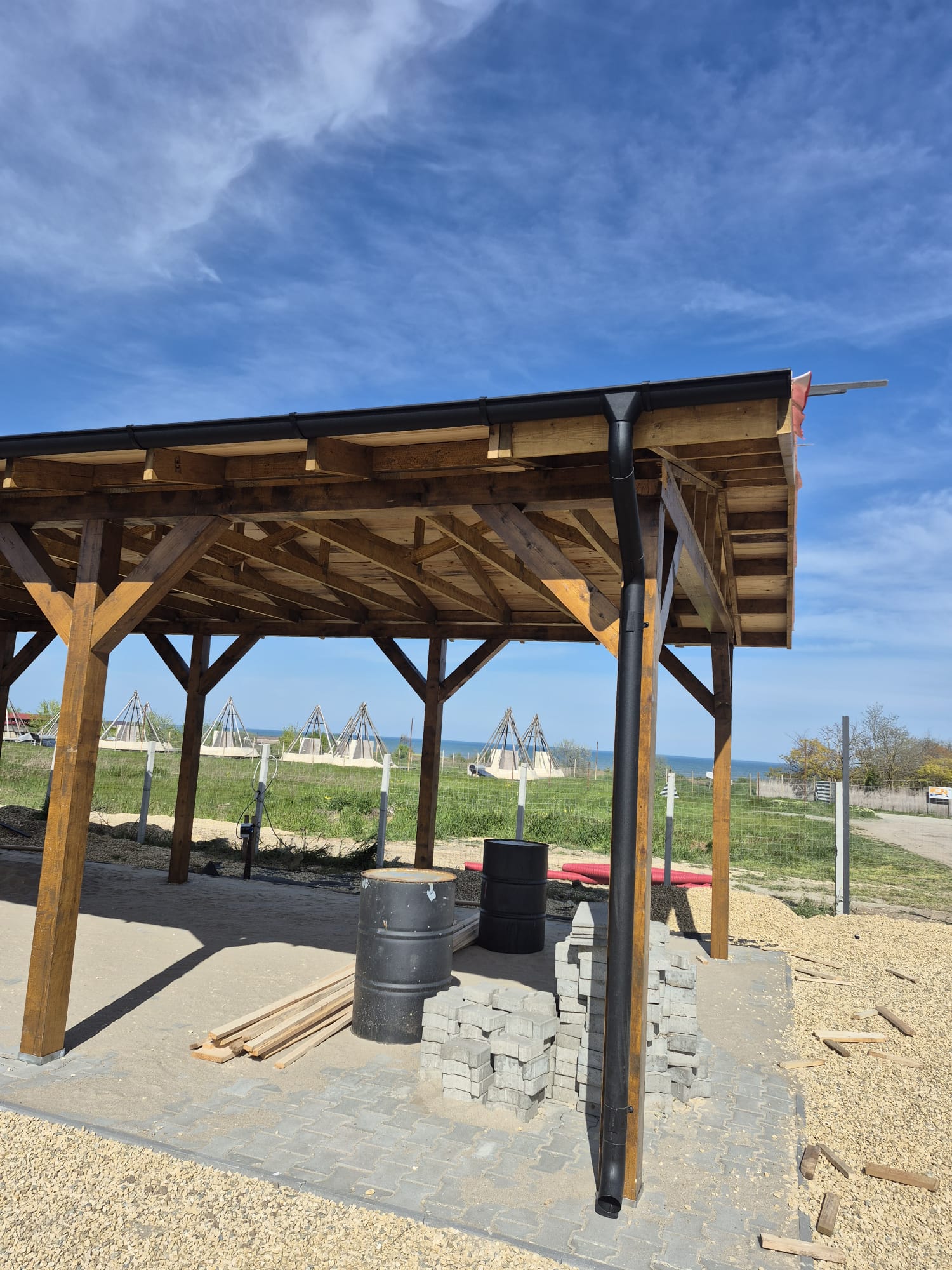 Sistem pluvial Bilka negru mat pergola BuildStore
