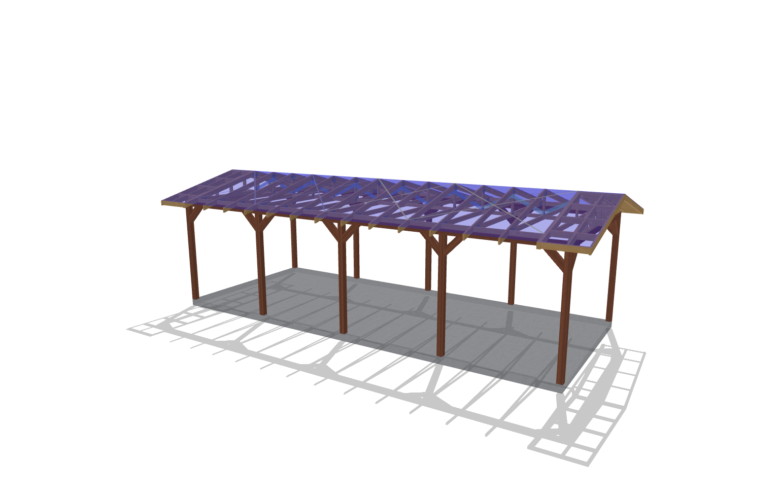 Pergolă din lemn masiv — De la concept 3D la realitate