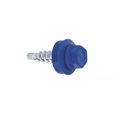 Suruburi Acoperis - Suruburi Autoforante 4.8 x 19, Klimas, Albastru (RAL 5010), 250 buc/cutie