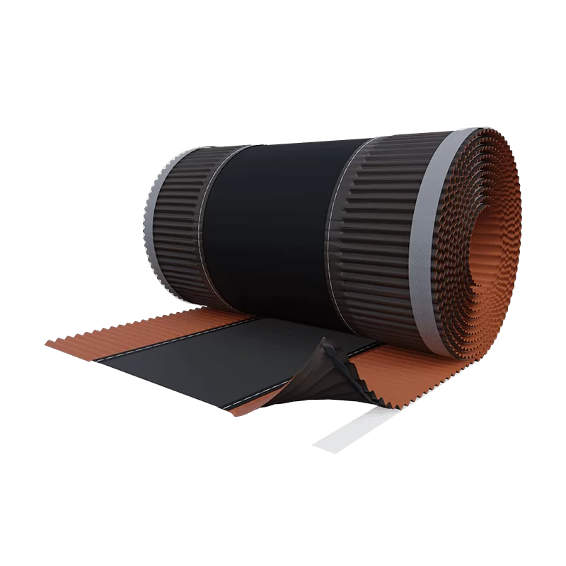 Benzi etansare coame - Banda Etansare Si Ventilare Coama Basic Roll, Riwega, Rosu Caramiziu (RAL 8004), 310 mm x 5 m