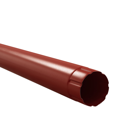 Diam. 125 mm x 90 mm - Burlan Metalic, Bilka, RAL 3009 (Rosu Maroniu), 90 mm x 3000 mm, 0.60 mm