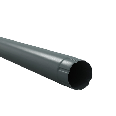 Diam. 150 mm x 100 mm - Burlan Metalic, Bilka, RAL 7011 (Gri), 100 mm x 3000 mm, 0.60 mm