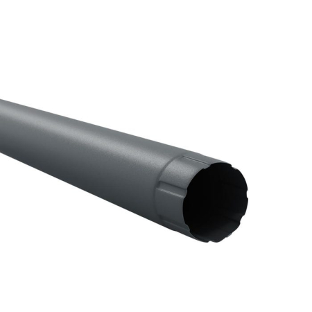 Diam. 125 mm x 90 mm - Burlan Metalic, Bilka, RAL 7024 MAT (Gri Grafit), 90 mm x 3000 mm, 0.60 mm