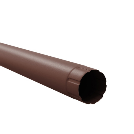 Diam. 125 mm x 90 mm - Burlan Metalic, Bilka, RAL 8017 MAT (Maro Ciocolatiu), 90 mm x 3000 mm, 0.60 mm