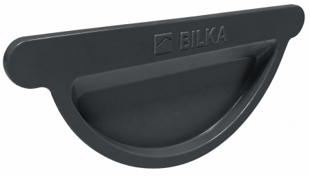 Acoperisuri - Capac Jgheab, Bilka, RAL 7016 (Gri Antracit), 125 mm