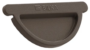 Acoperisuri - Capac Jgheab, Bilka, RAL 8019 (Maro Inchis) MAT, 125 mm